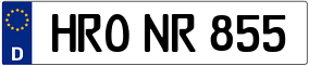 Trailer License Plate